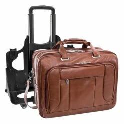 McKlein USA West Town 15.6" Leather Fly Through Checkpoint Friendly Detachable Wheeled Laptop Briefcase Assorted Colors -US Suitcase Sales 2024 15704 6