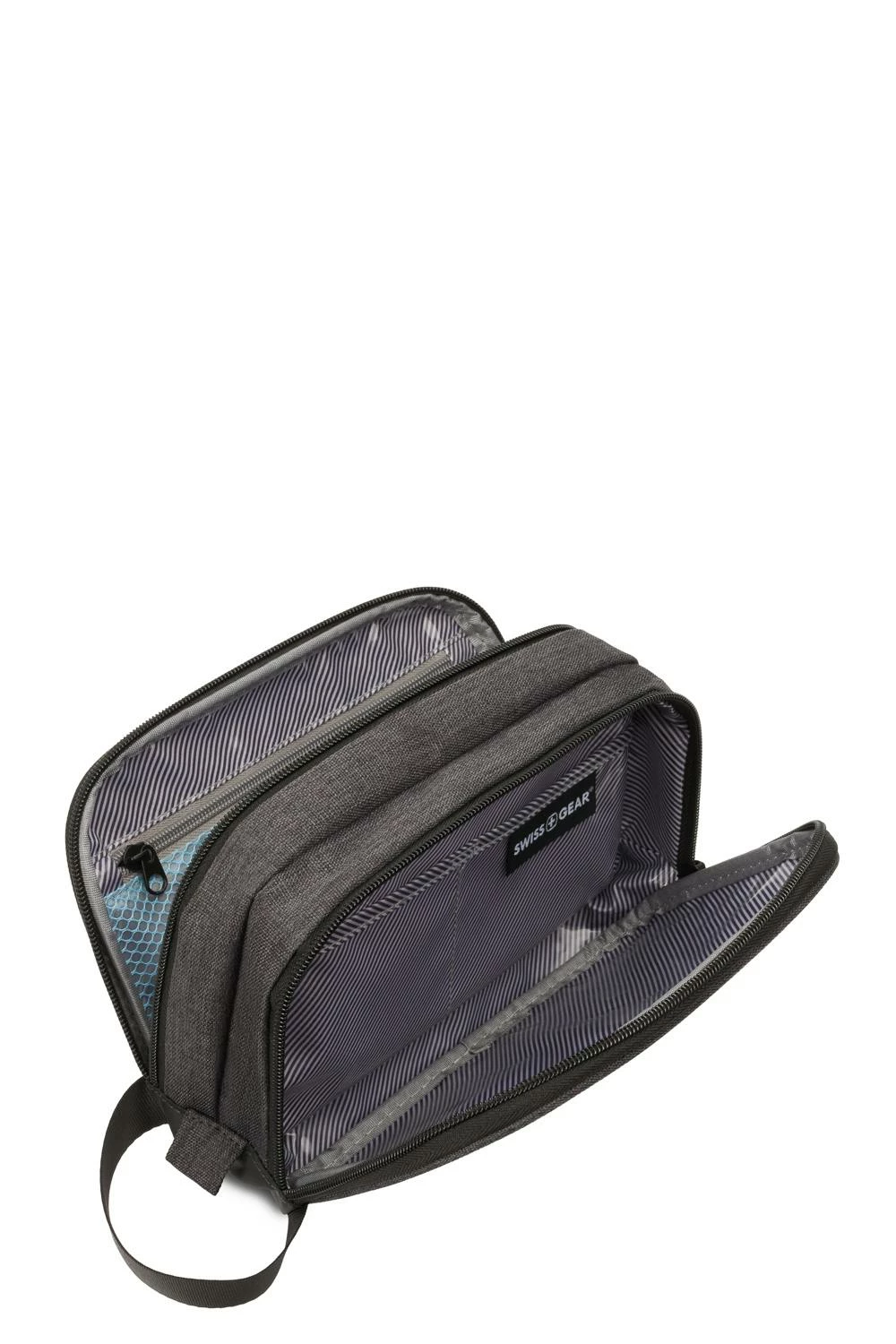 SWISSGEAR 2661 Dual Compartment Dopp Kit - Heather Gray 3 SWISSGEAR 2661 Dual Compartment Dopp Kit - Heather Gray