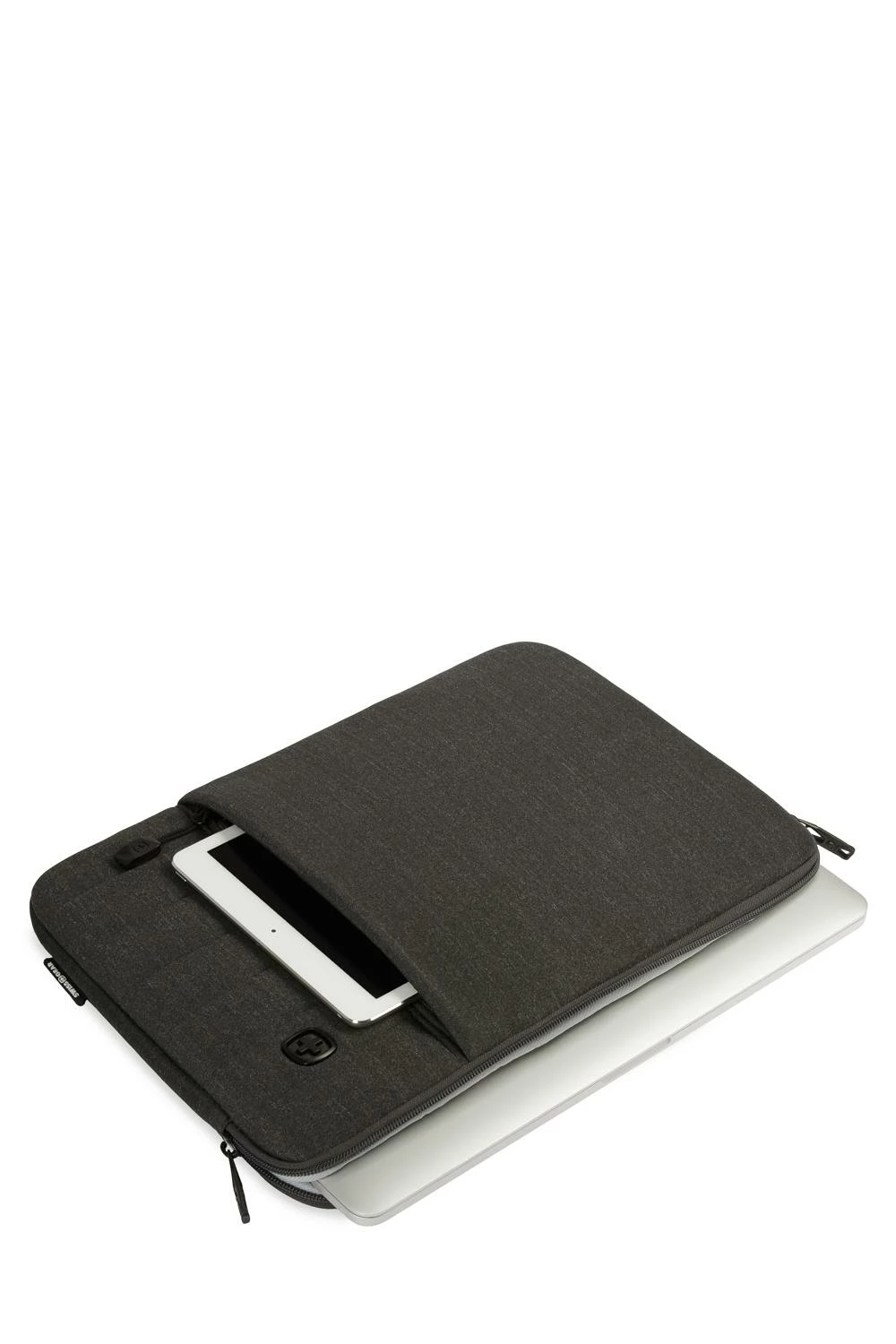 SWISSGEAR 2689 16 Padded Laptop Sleeve - Charcoal Heather 2 SWISSGEAR 2689 16 Padded Laptop Sleeve - Charcoal Heather