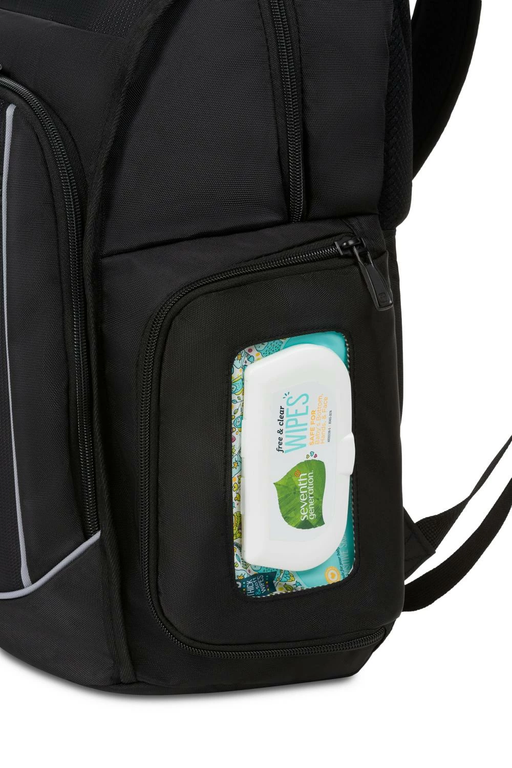 SWISSGEAR 2727 Diaper Backpack - Black/Red 11 SWISSGEAR 2727 Diaper Backpack - Black/Red - Image 9