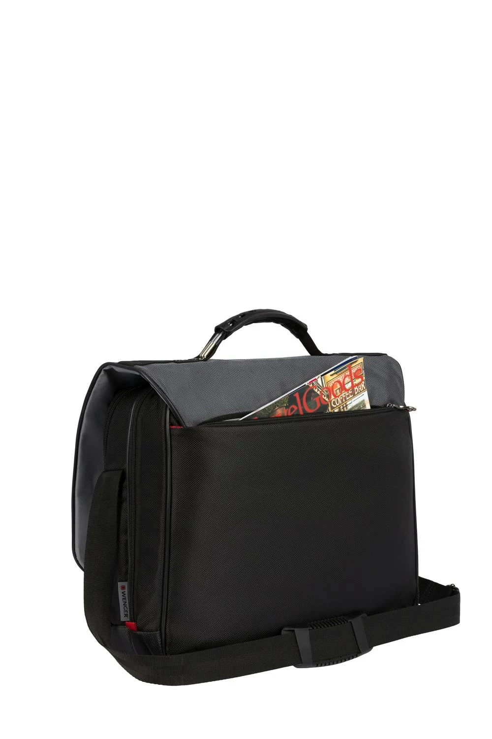 SWISSGEAR WENGER Saturn Laptop Messenger Bag - Black/Gray 9 SWISSGEAR WENGER Saturn Laptop Messenger Bag - Black/Gray - Image 7