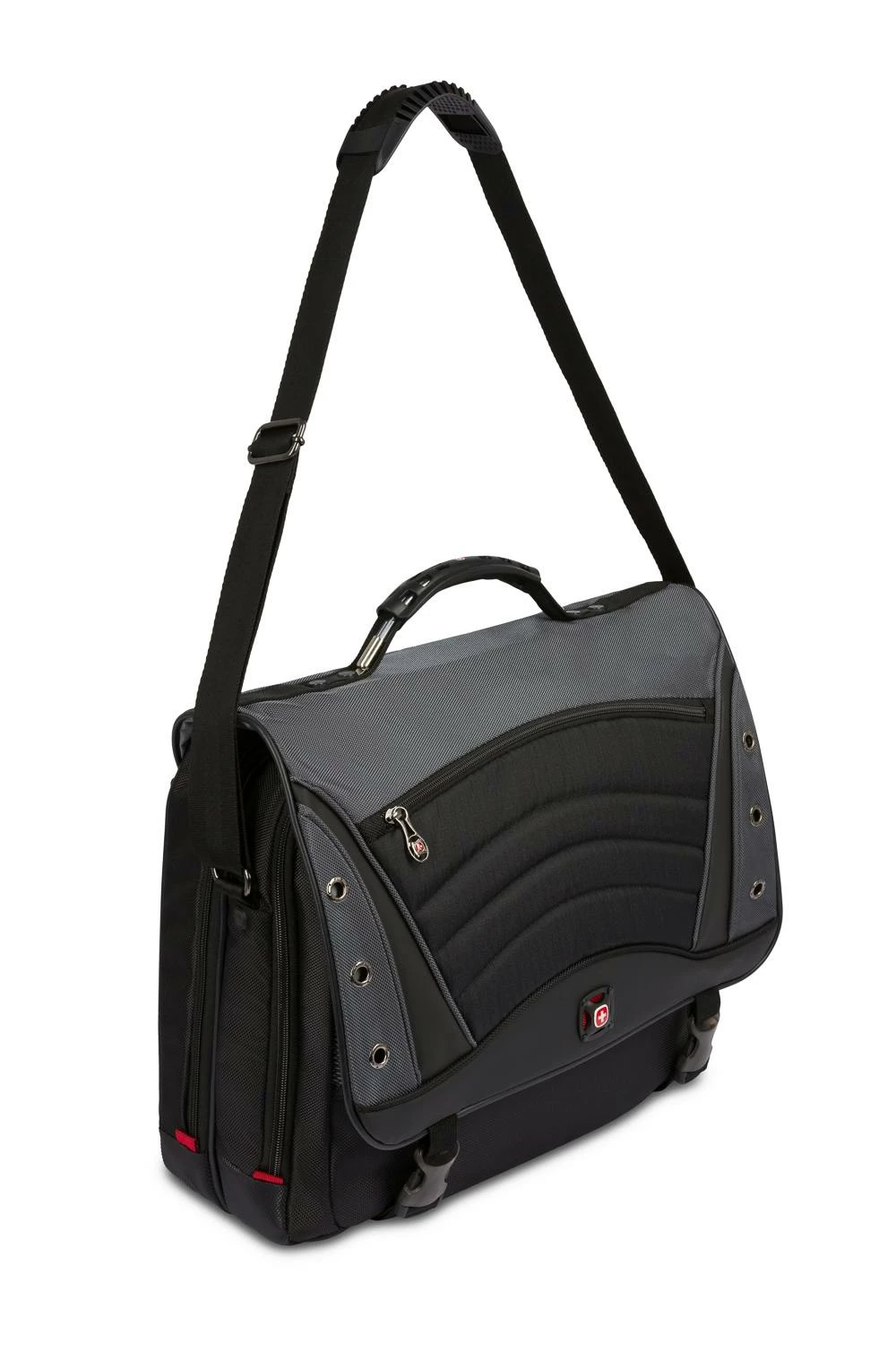 SWISSGEAR WENGER Saturn Laptop Messenger Bag - Black/Gray 5 SWISSGEAR WENGER Saturn Laptop Messenger Bag - Black/Gray - Image 3