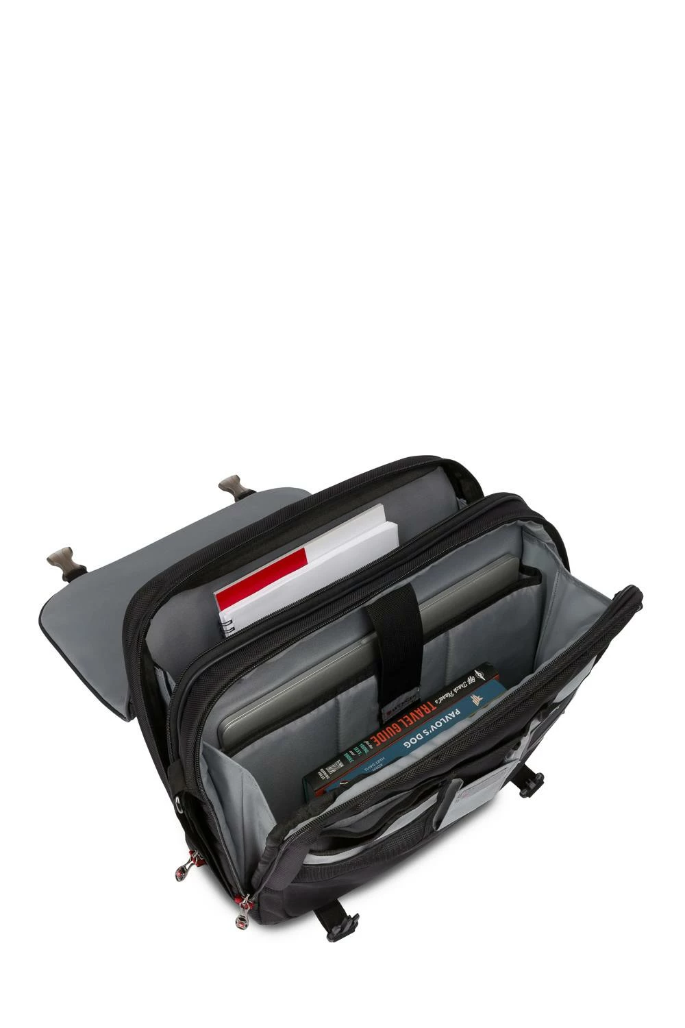 SWISSGEAR WENGER Saturn Laptop Messenger Bag - Black/Gray 4 SWISSGEAR WENGER Saturn Laptop Messenger Bag - Black/Gray - Image 2