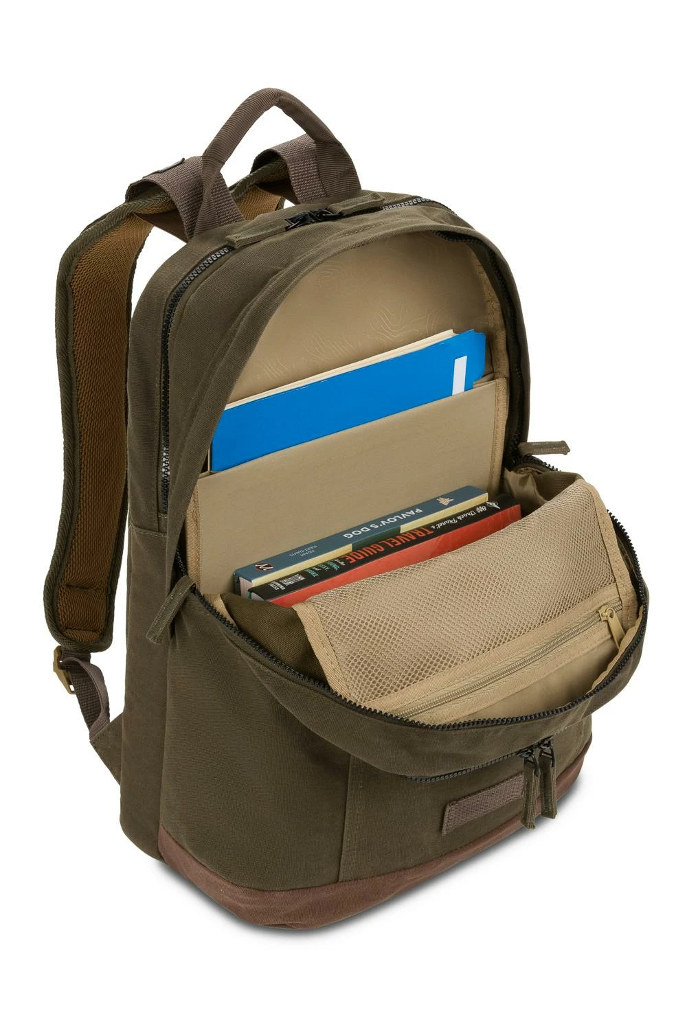 WENGER Arundel 16 Inch Laptop Backpack - Olive 3 WENGER Arundel 16 Inch Laptop Backpack - Olive