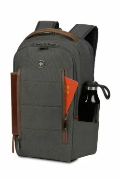 WENGER City Upgrade 16" Laptop Backpack / Crossbody Day Bag Combo - Gray/Brown -US Suitcase Sales 2024 606489 10