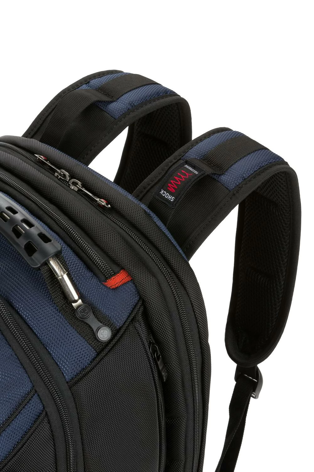 WENGER Ibex Pro 16 Inch Laptop Backpack - Black/Navy 9 WENGER Ibex Pro 16 Inch Laptop Backpack - Black/Navy - Image 7