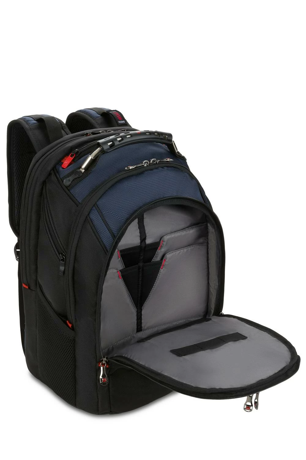 WENGER Ibex Pro 16 Inch Laptop Backpack - Black/Navy 4 WENGER Ibex Pro 16 Inch Laptop Backpack - Black/Navy - Image 2