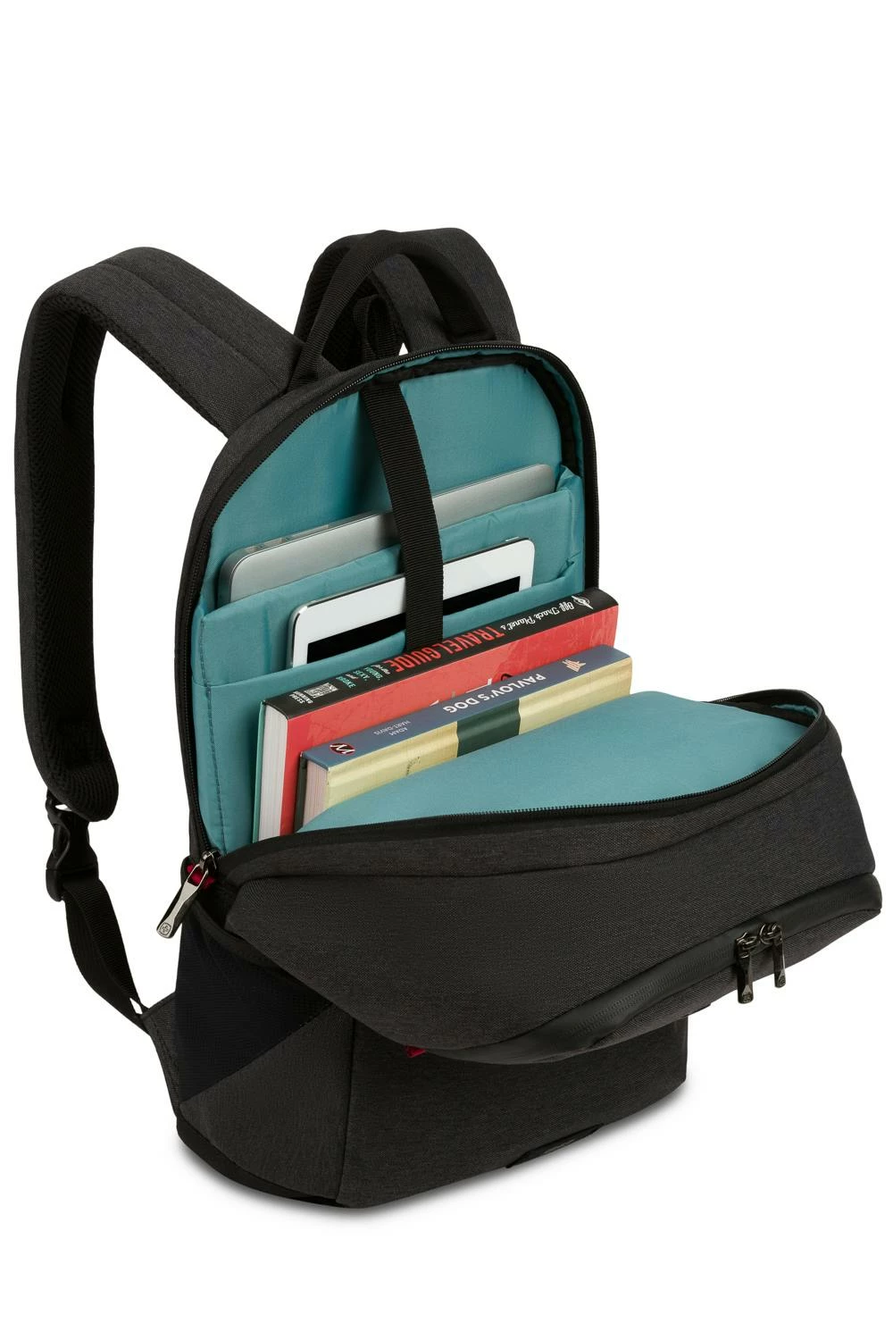 WENGER MX Reload 14" Laptop Backpack - Charcoal Heather 4 WENGER MX Reload 14" Laptop Backpack - Charcoal Heather - Image 2