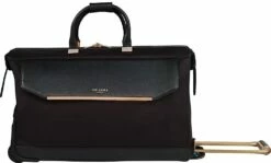 Ted Baker Womens Albany Softside Large Wheeled Trolley Duffel