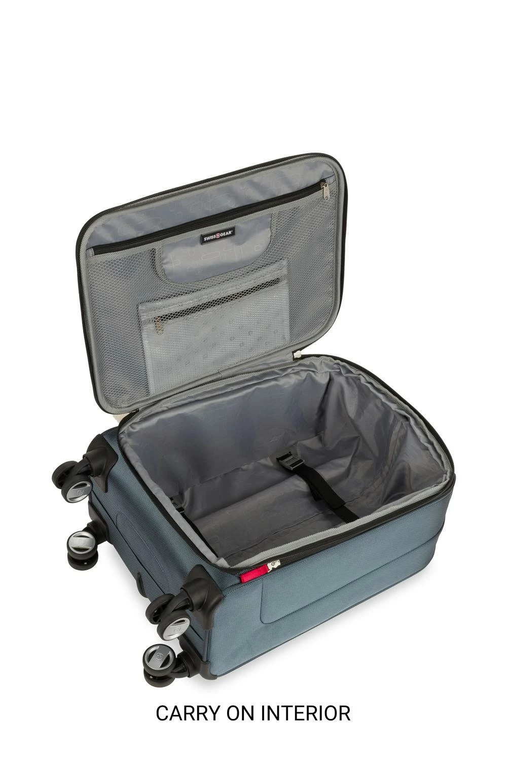 SWISSGEAR 6305 Expandable 2pc Spinner Luggage Set - Gray Blue 4 SWISSGEAR 6305 Expandable 2pc Spinner Luggage Set - Gray Blue - Image 2