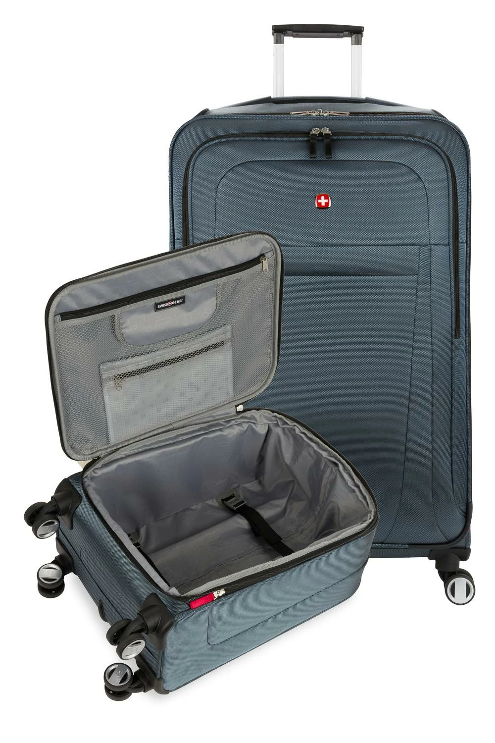 SWISSGEAR 6305 Expandable 2pc Spinner Luggage Set - Gray Blue 9 SWISSGEAR 6305 Expandable 2pc Spinner Luggage Set - Gray Blue - Image 7
