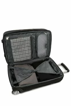 SWISSGEAR 6590 20" Garment Upright Carry On Wheeled Luggage - Black