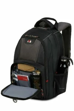 WENGER Pillar 16 Inch Laptop Backpack - Black/Gray