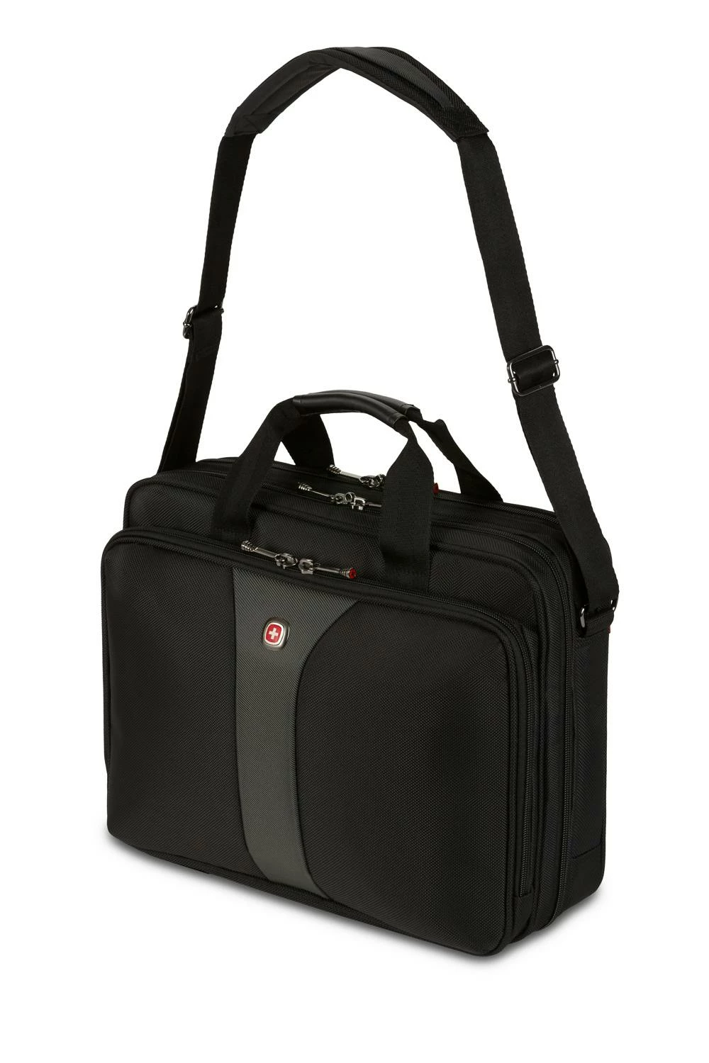 SWISSGEAR WENGER Legacy 16 Inch Double Gusset Computer Case - Black/Gray 5 SWISSGEAR WENGER Legacy 16 Inch Double Gusset Computer Case - Black/Gray - Image 3