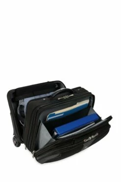 SWISSGEAR WENGER Patriot Wheeled Business Case With Removable Laptop Case - Black