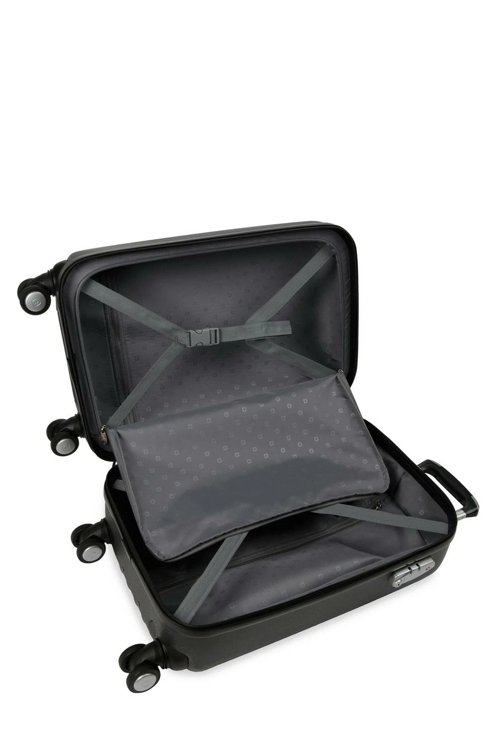 SWISSGEAR WENGER Rove Carry On Hardside Spinner Luggage - Black 3 SWISSGEAR WENGER Rove Carry On Hardside Spinner Luggage - Black