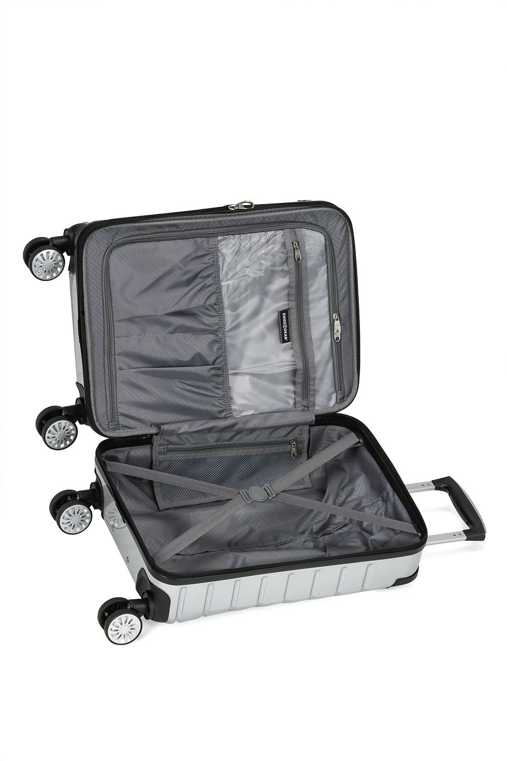 SWISSGEAR 7782 Expandable 3pc Hardside Luggage Set - Silver 4 SWISSGEAR 7782 Expandable 3pc Hardside Luggage Set - Silver - Image 2