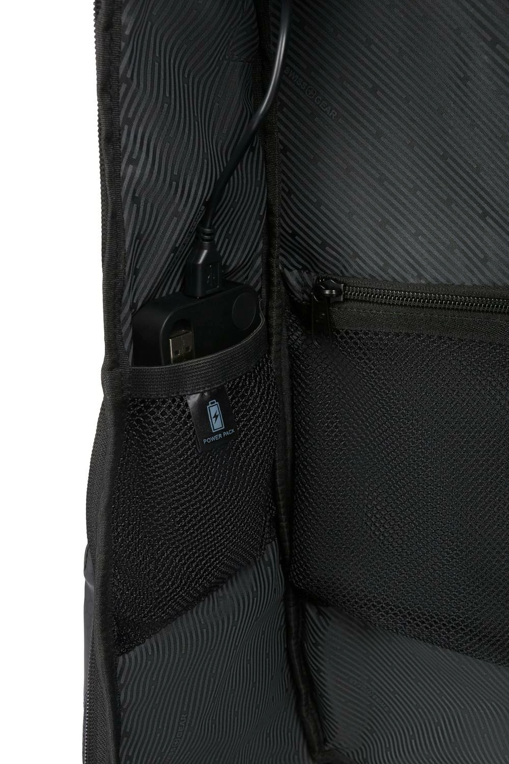 SWISSGEAR 8120 USB Gaming Laptop Backpack - Black 10 SWISSGEAR 8120 USB Gaming Laptop Backpack - Black - Image 8