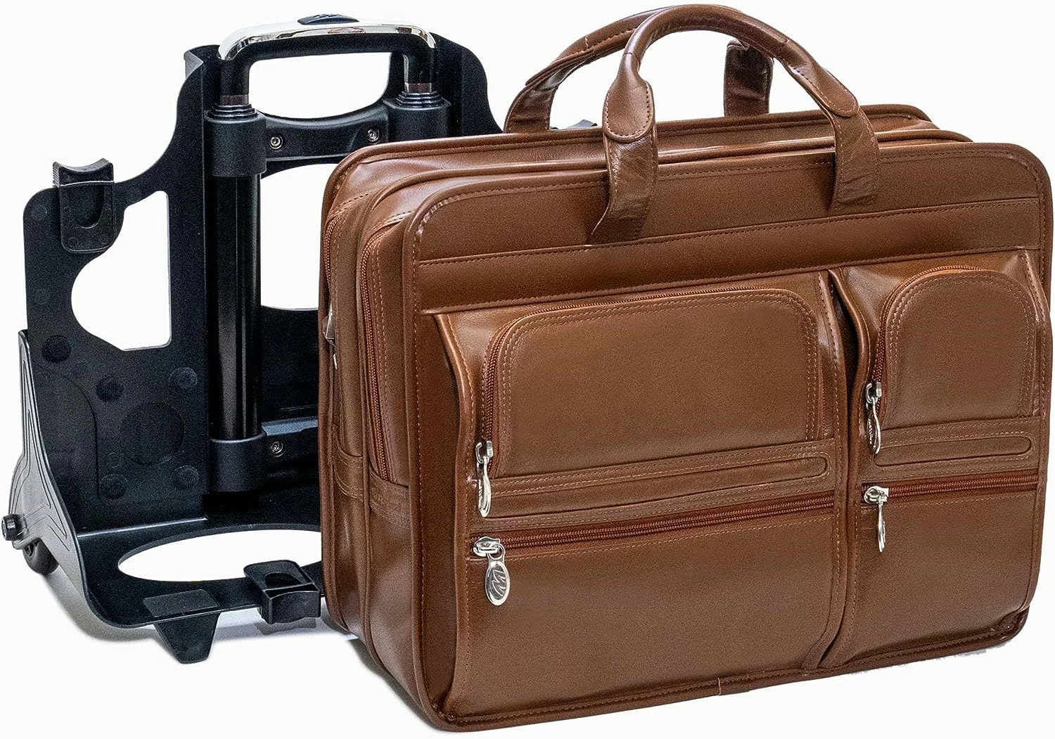 McKlein USA Clinton 17" Leather Patented Detachable Wheeled Laptop Briefcase 14 McKlein USA Clinton 17" Leather Patented Detachable Wheeled Laptop Briefcase - Image 12