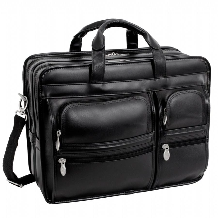 McKlein USA Clinton 17" Leather Patented Detachable Wheeled Laptop Briefcase 8 McKlein USA Clinton 17" Leather Patented Detachable Wheeled Laptop Briefcase - Image 6