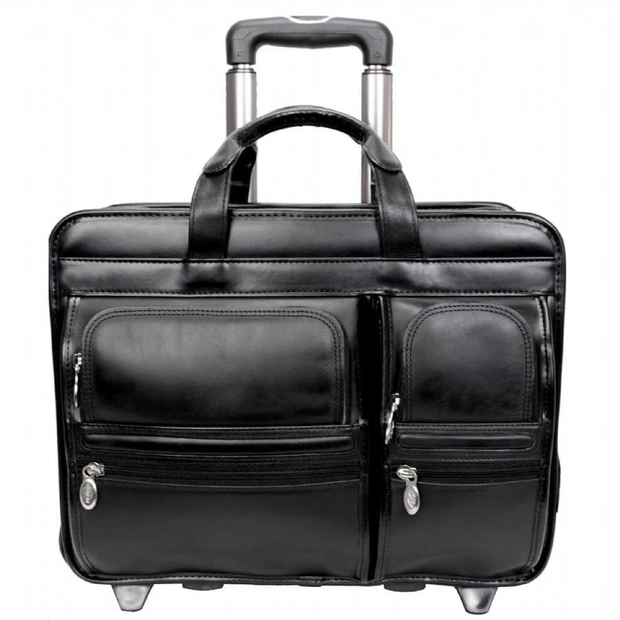 McKlein USA Clinton 17" Leather Patented Detachable Wheeled Laptop Briefcase 7 McKlein USA Clinton 17" Leather Patented Detachable Wheeled Laptop Briefcase - Image 5