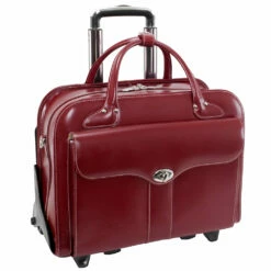 McKlein USA Berkeley 15.4" Leather Wheeled Ladies' Briefcase -US Suitcase Sales 2024 97046 1