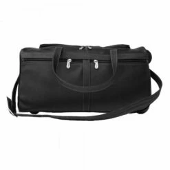 Piel Leather 22" Duffel On Wheels Assorted Colors -US Suitcase Sales 2024 DUFFEL ON WHEELS black