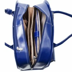 McKlein USA Granville 15.4" Leather Wheeled Laptop Briefcase Assorted Colors -US Suitcase Sales 2024 McKlein USA Granville 15.4 Leather Wheeled Laptop Briefcase navy open