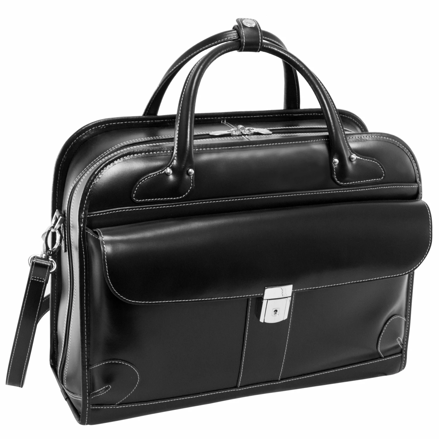 McKlein USA Lakewood Leather Fly Through Ladies Briefcase Assorted Colors 4 McKlein USA Lakewood Leather Fly Through Ladies Briefcase Assorted Colors - Image 2