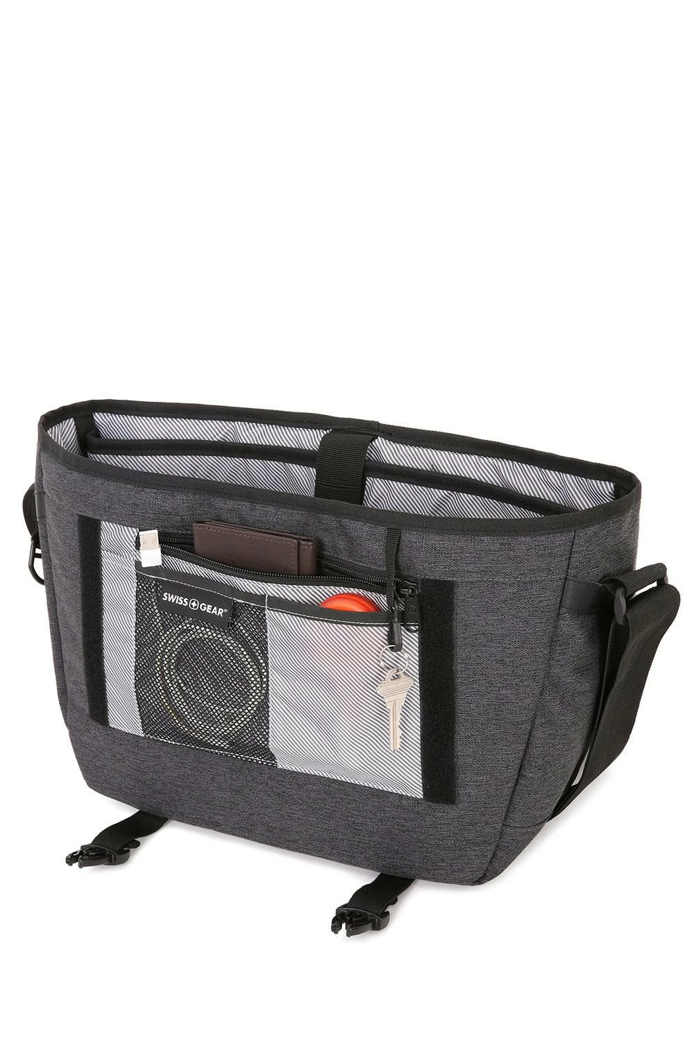 SWISSGEAR 5302 Getaway Laptop Messenger Bag - Heather Gray 3 SWISSGEAR 5302 Getaway Laptop Messenger Bag - Heather Gray