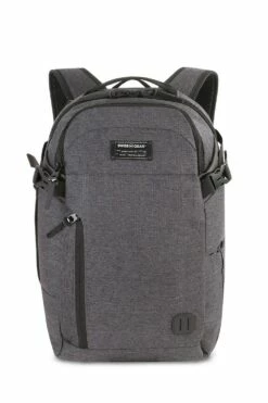 SWISSGEAR 5625 Getaway Weekend Laptop Backpack - Heather Gray -US Suitcase Sales 2024 sa5625.a heather front