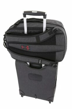 SWISSGEAR 5625 Getaway Weekend Laptop Backpack - Heather Gray -US Suitcase Sales 2024 sa5625 heather add a bag side
