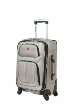 SWISSGEAR 6283 21" Expandable Carry On Spinner Luggage -US Suitcase Sales 2024 sa6283 21 luggage pewter 2 1
