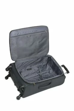 SWISSGEAR 2140 Expandable 3pc Spinner Luggage Set - Gray Heather -US Suitcase Sales 2024 sw2140 3 set grey open 1