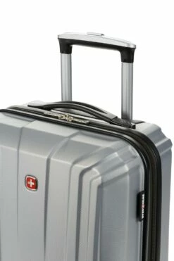 SWISSGEAR 3750 18" Carry On Hardside Spinner Luggage - Silver -US Suitcase Sales 2024 sw37500014156 07