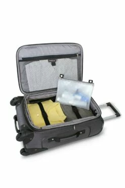 SWISSGEAR 6283 21" Expandable Carry On Spinner Luggage -US Suitcase Sales 2024 swissgear 6283 20 inch luggage dark grey spinner open 1000x15000 2