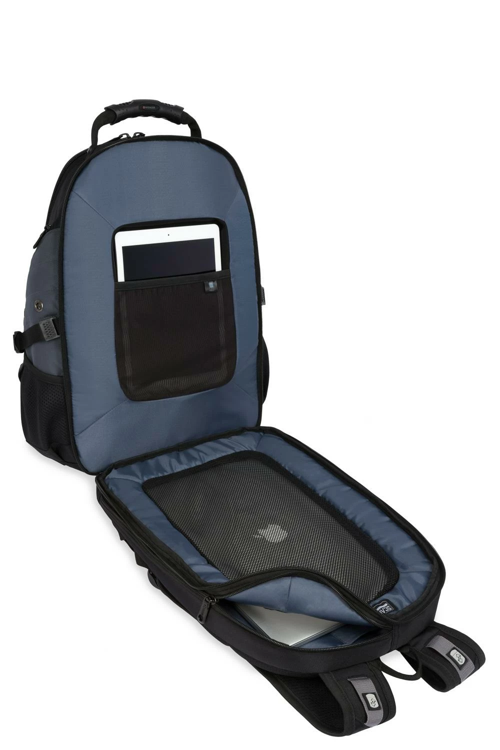 SWISSGEAR WENGER Legend ScanSmart Laptop Backpack - Black/Gray 5 SWISSGEAR WENGER Legend ScanSmart Laptop Backpack - Black/Gray - Image 3