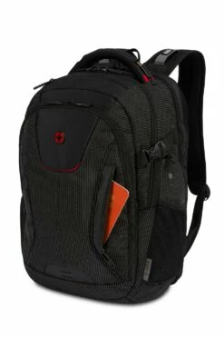SWISSGEAR WENGER Commander USB ScanSmart Laptop Backpack - Dotted Black -US Suitcase Sales 2024 wg5358200418 08