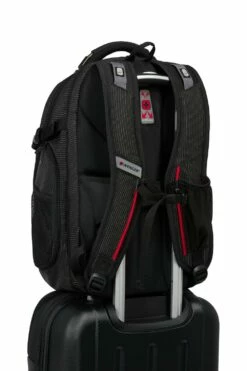 SWISSGEAR WENGER Commander USB ScanSmart Laptop Backpack - Dotted Black -US Suitcase Sales 2024 wg5358200418 15