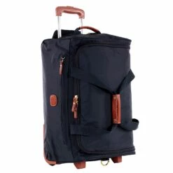 Bric's X Bag 21" Carry On Rolling Duffle Bag -US Suitcase Sales 2024 xbag 21 carry on rolling duffle bag navy