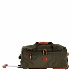 Bric's X Bag 21" Carry On Rolling Duffle Bag -US Suitcase Sales 2024 xbag 21 carry on rolling duffle bag olive flat front
