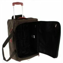 Bric's X Bag 21" Carry On Rolling Duffle Bag -US Suitcase Sales 2024 xbag 21 carry on rolling duffle bag olive open